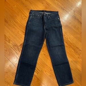 Jcrew High Rise Vintage Straight Jeans. Size 30.